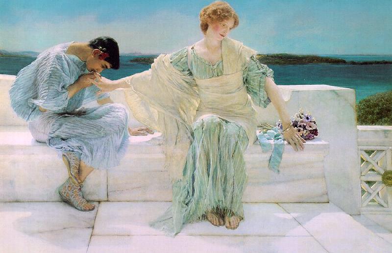 Alma Tadema  Ask Me No More oil painting picture